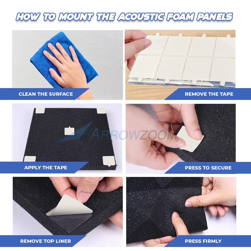silexofy Easy Mounting Sticky Acoustic Foam Tape - KK1207