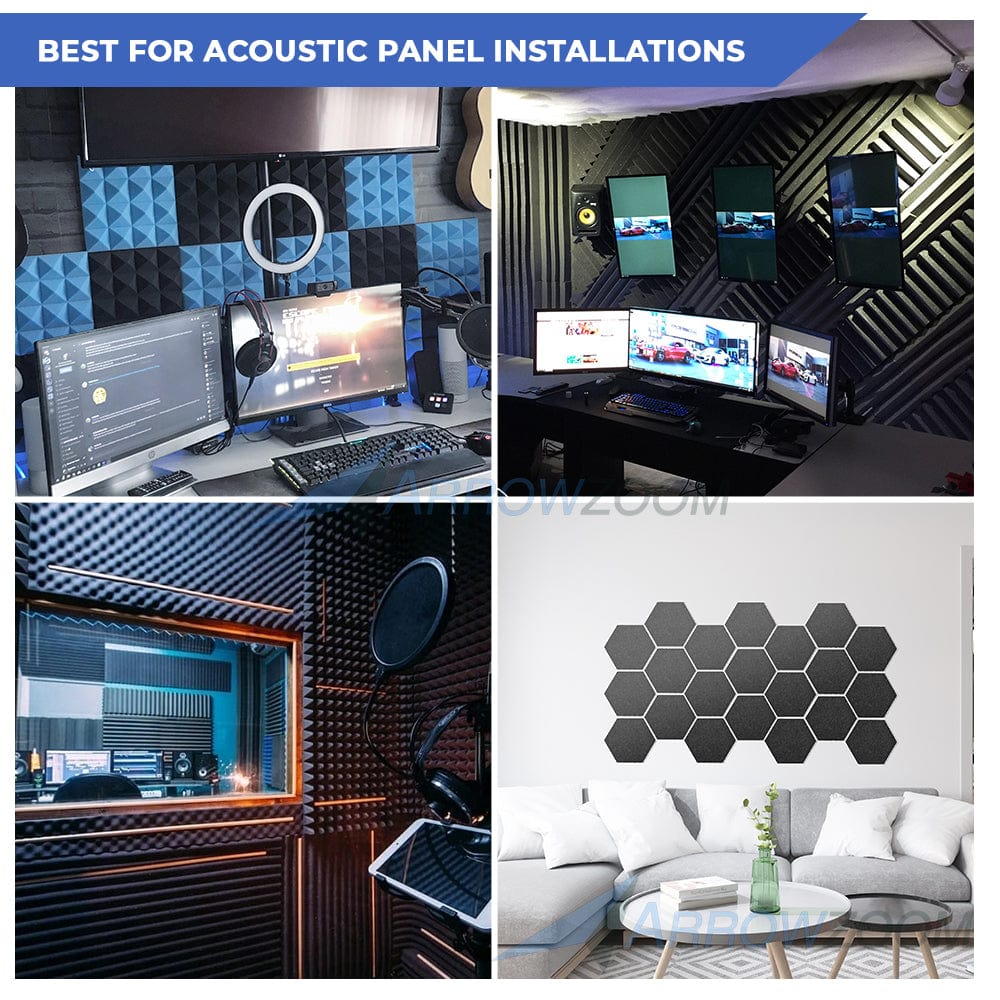 silexofy Easy Mounting Sticky Acoustic Foam Tape - KK1207