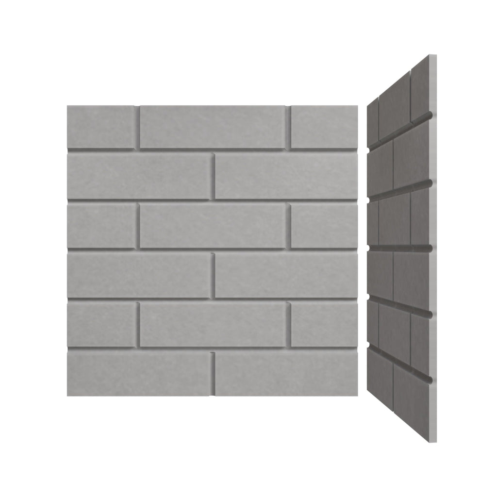 silexofy Brick 3D Square Polyester Felt Art Adhesive Panels - KK1392