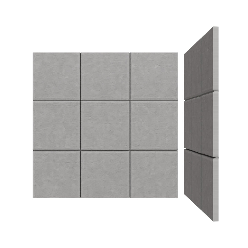 silexofy Grid 3D Square Polyester Felt Art Adhesive Panels - KK1389