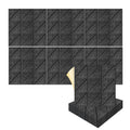 silexofy Parallel 3D Square Polyester Felt Art Adhesive Panels - KK1391
