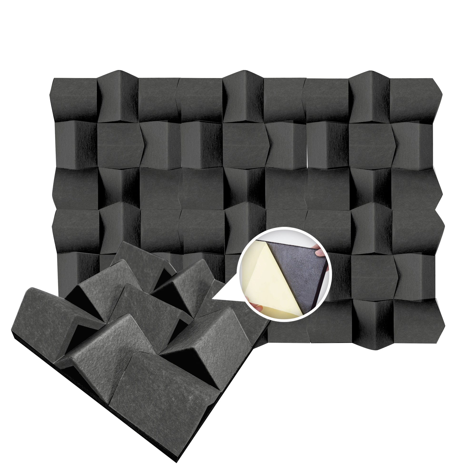 silexofy SOLID COLORS 3D Felt Sound Diffuser - KK1428