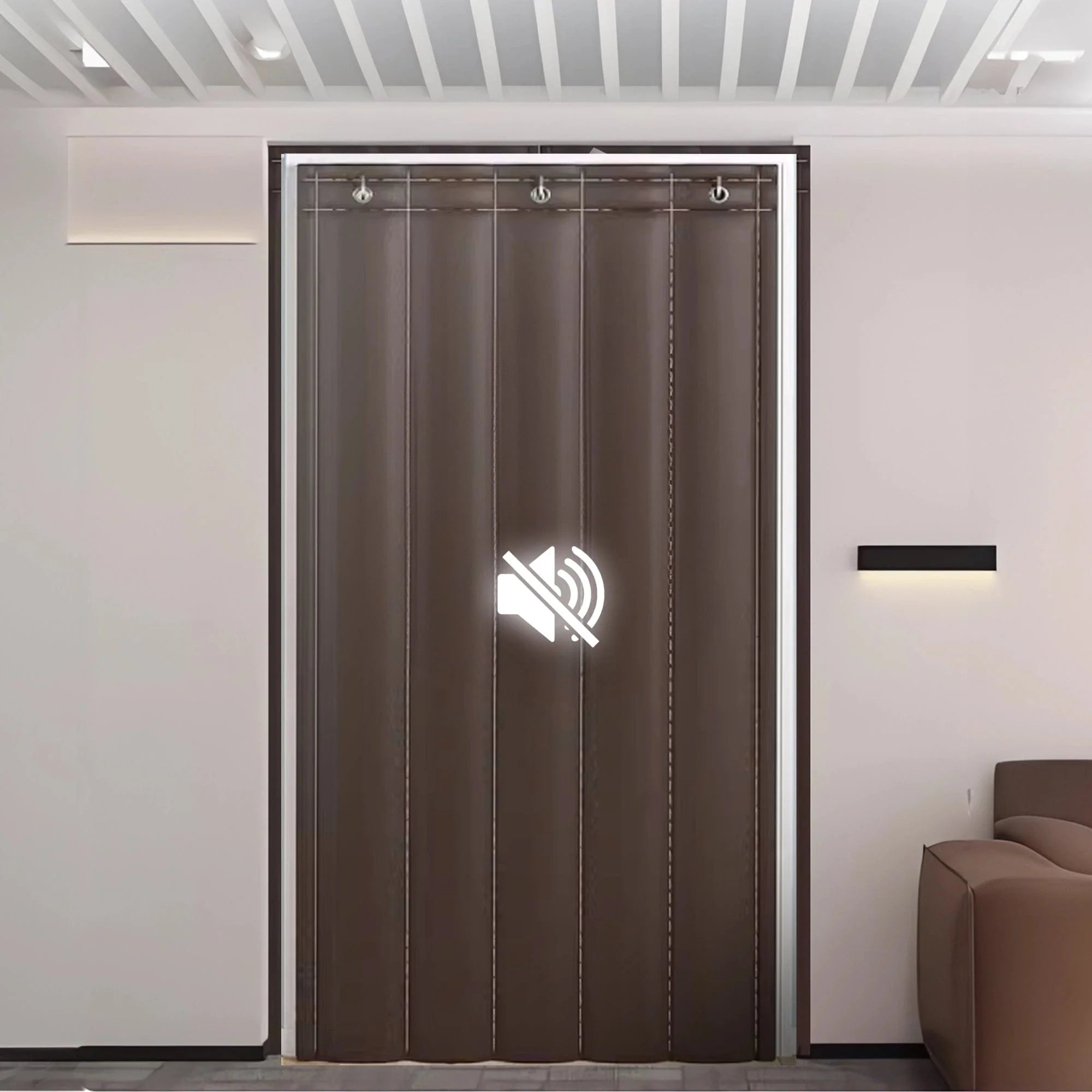 silexofy Door Soundproof Curtain PRO Thick Thermal Insulation KK1455