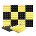 silexofy Pyramid Series Acoustic Foam - Black x Yellow Bundle - KK1034