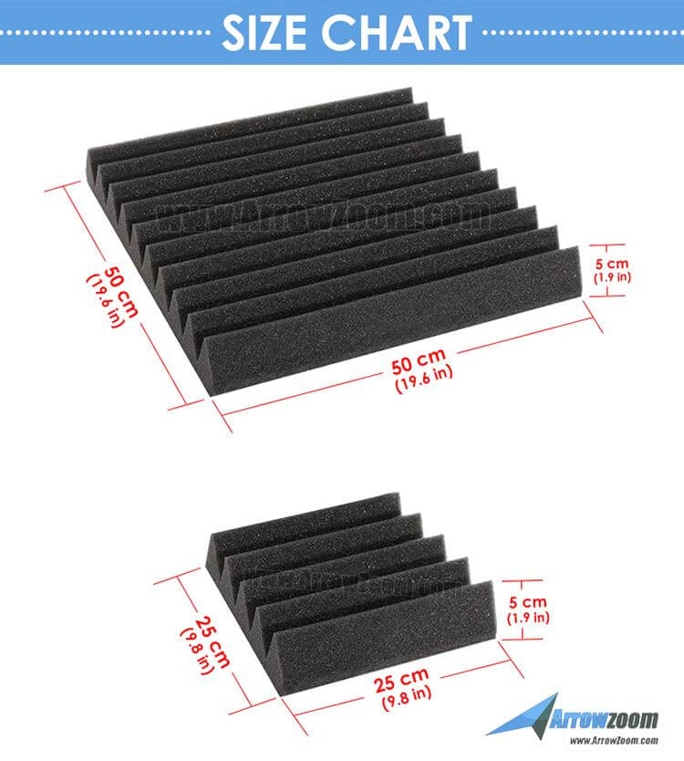 silexofy 100 pcs Bundle Acoustic Foam