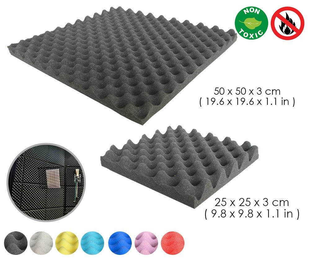silexofy Acoustic Eggcrate Foam - Solid Colors - KK1052