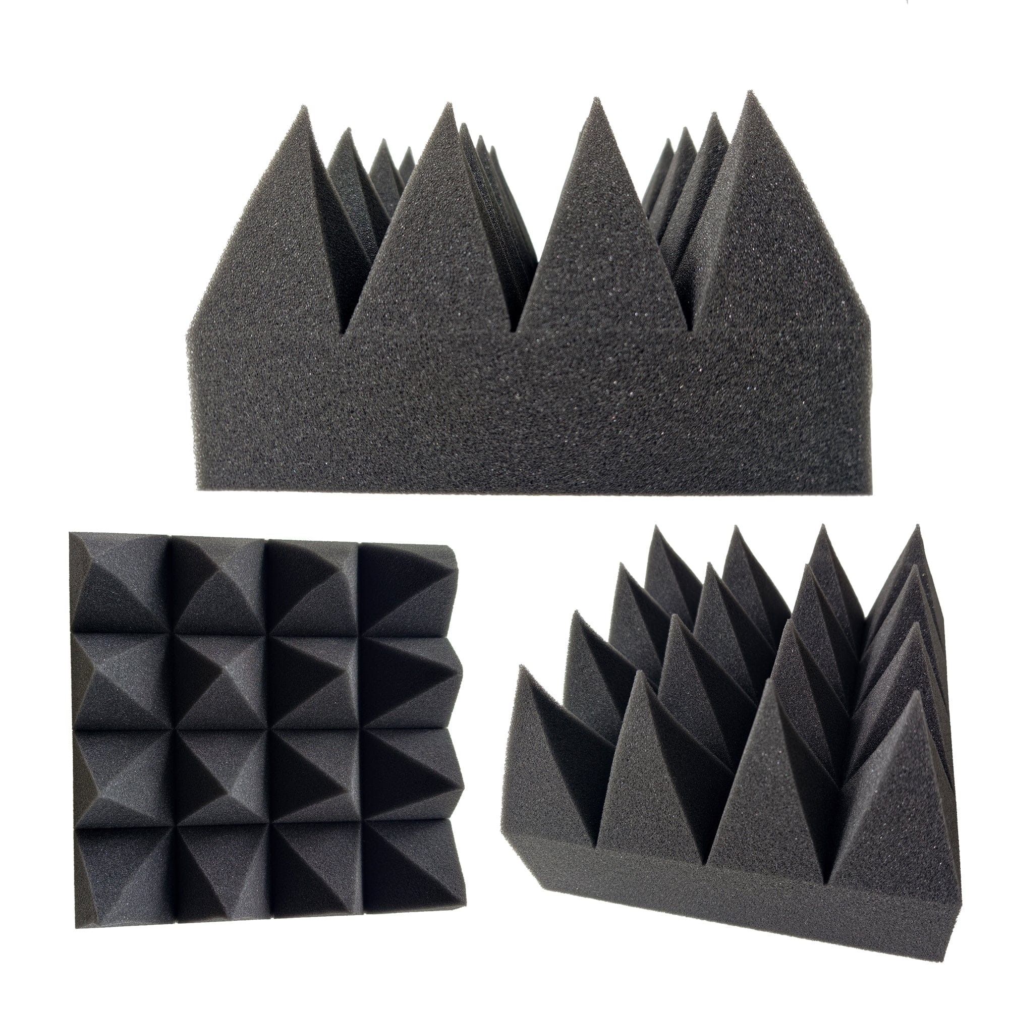 silexofy Pyramid 10/15cm Thick Acoustic Foam Series PRO - Black - KK1471