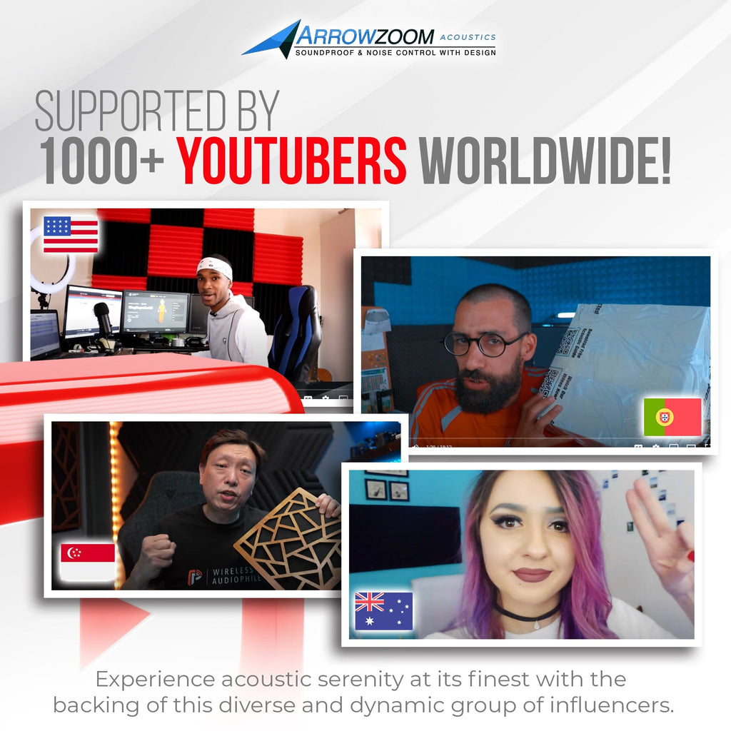 silexofy Acoustic Wedge Tiles Foam - Solid Colors - KK1134