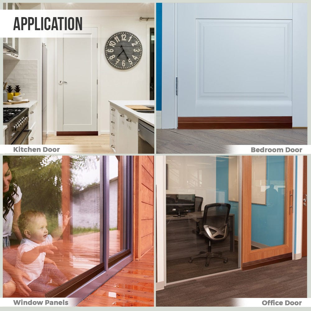 silexofy 2 Pack - Under Door Draft Sound Stopper PRO - KK1467
