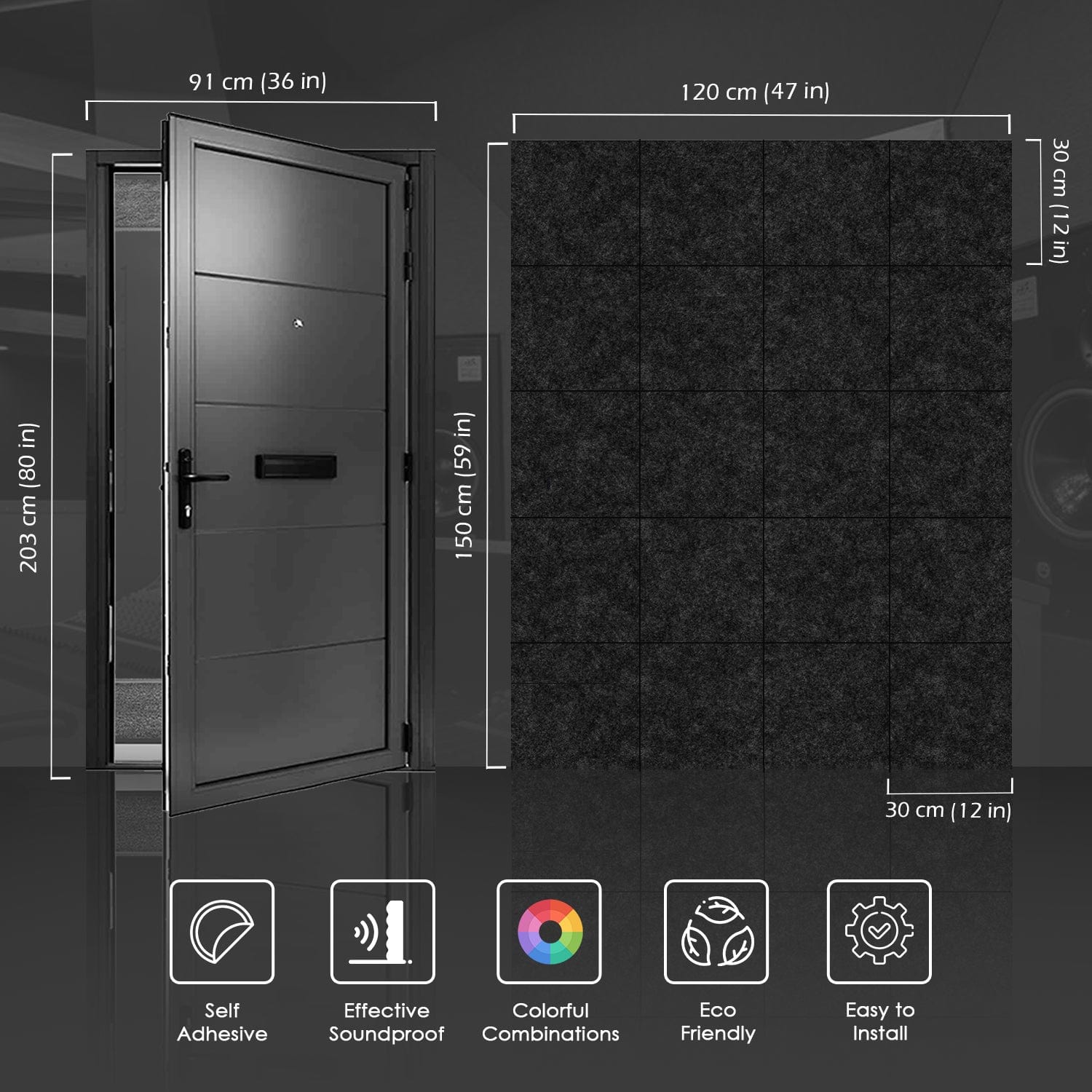 silexofy Soundproof Premium Door Kit Pro - KK1244