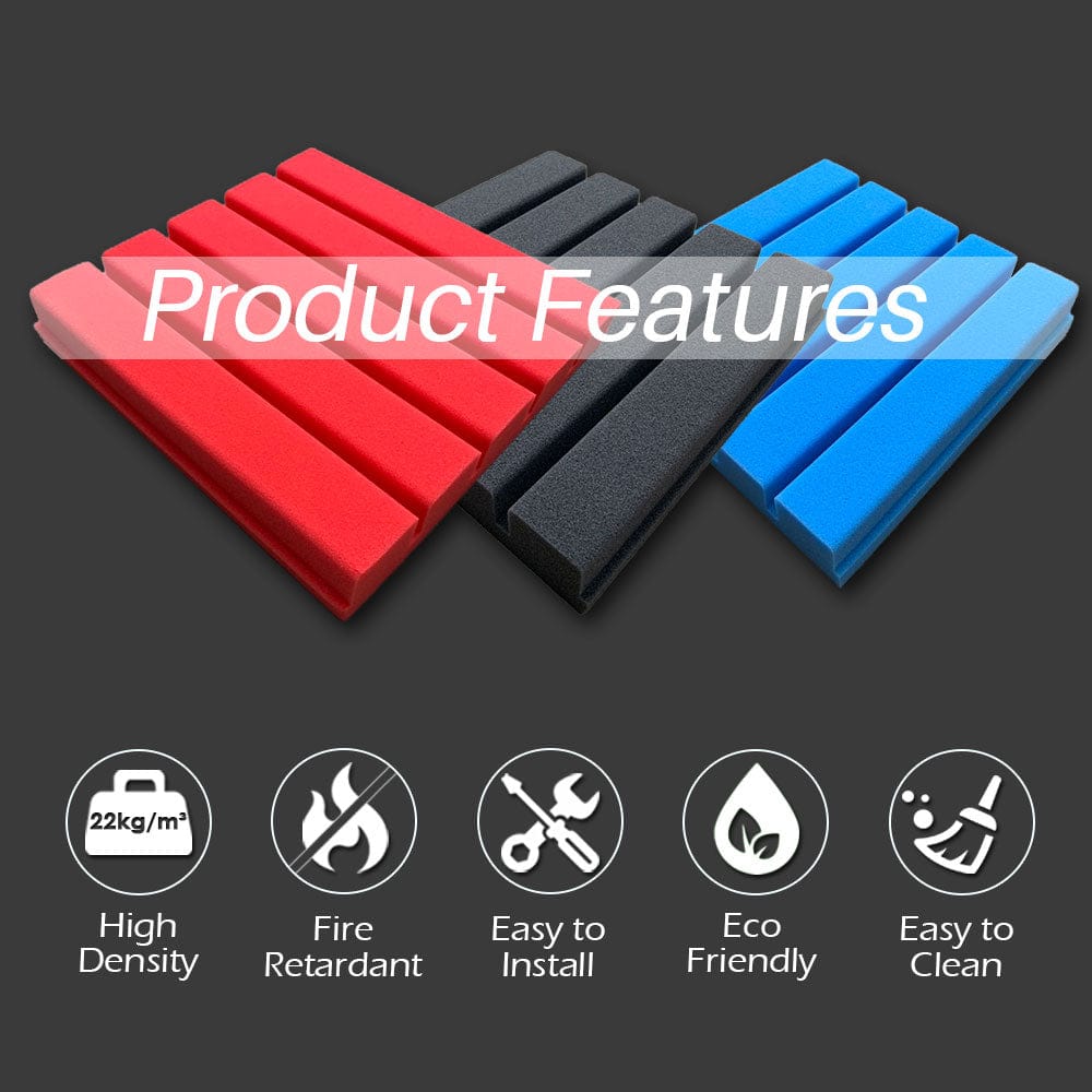silexofy™ PRO Series Soundproof Foam - Flat Wedge Pro - KK1198