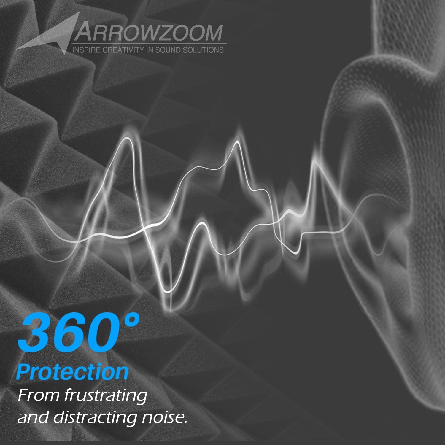 silexofy™ PRO Series Soundproof Foam - Wedge Pro - KK1200
