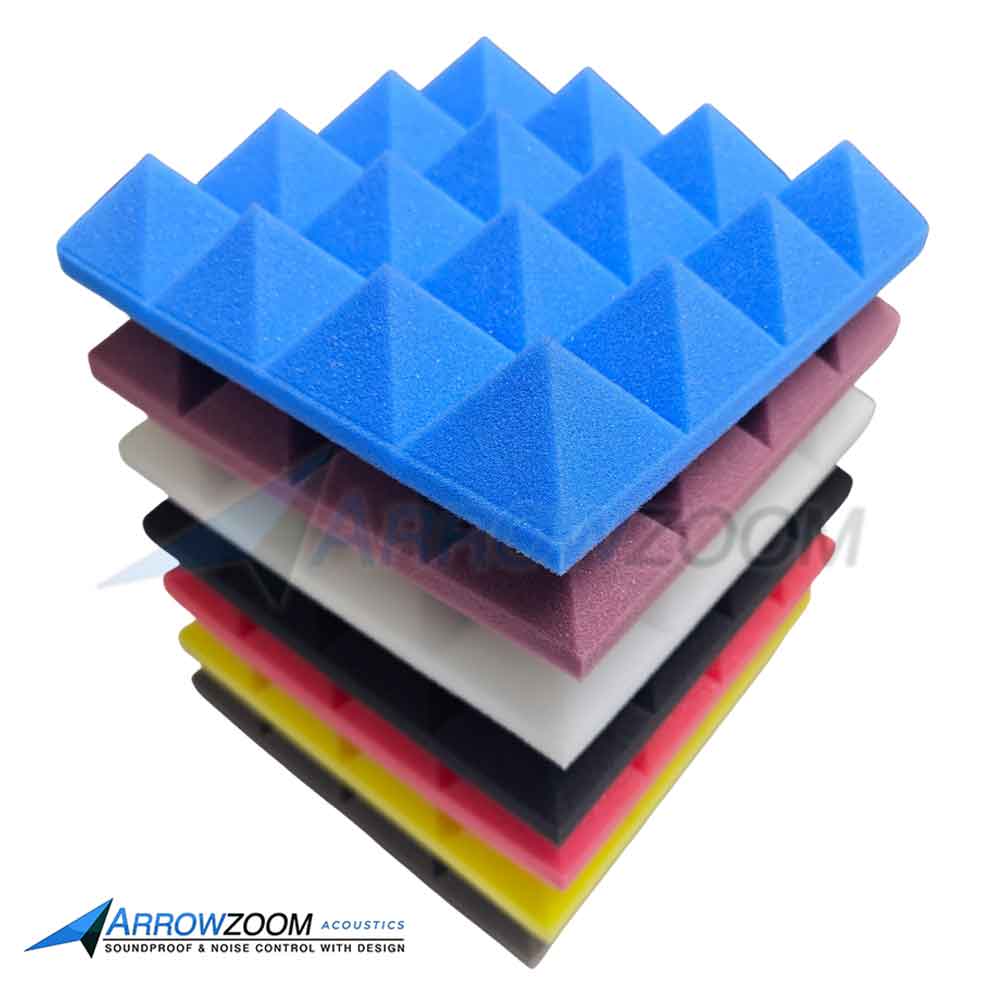 silexofy Pyramid Series Acoustic Foam - Black x Yellow Bundle - KK1034