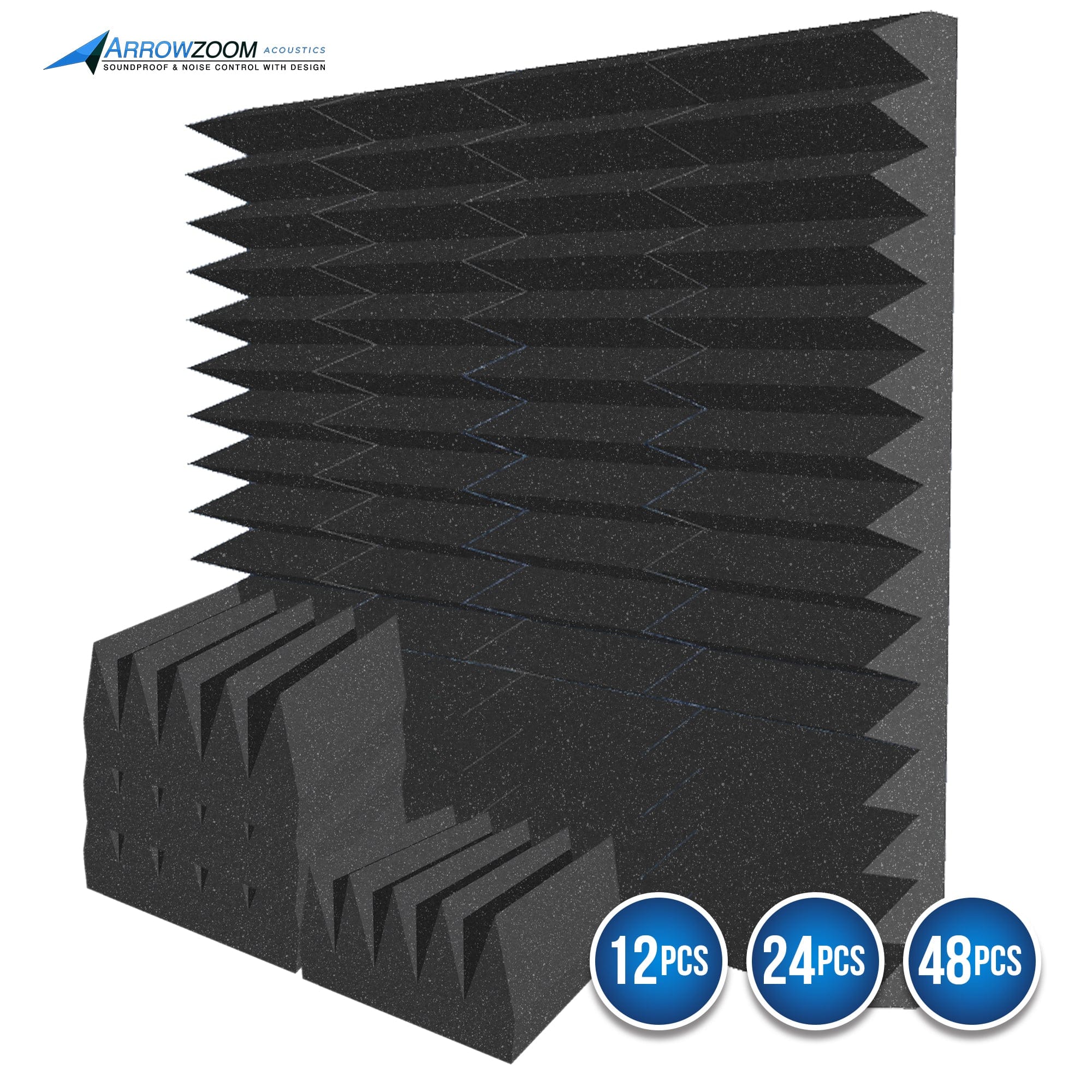 silexofy Wedge 10/15cm Thick Foam Series PRO - Black - KK1472