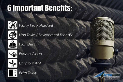 silexofy Acoustic Bevel Grid Foam - Solid Colors - KK1046