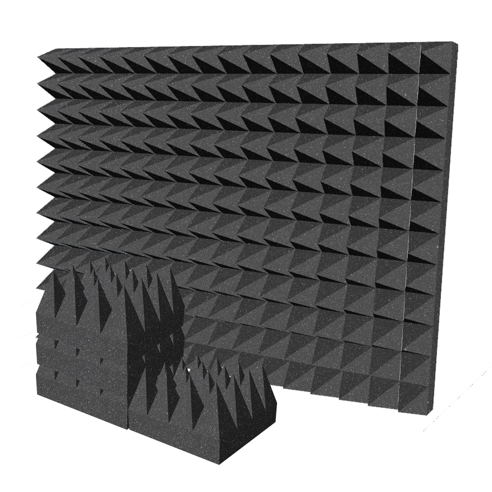 silexofy Pyramid 10/15cm Thick Acoustic Foam Series PRO - Black - KK1471
