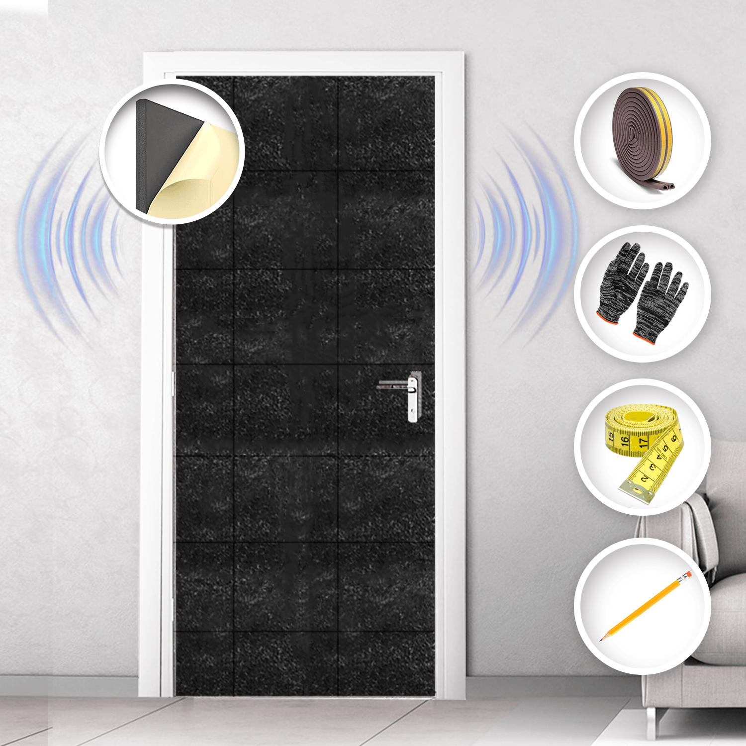 silexofy Soundproof Door Kit KK1184