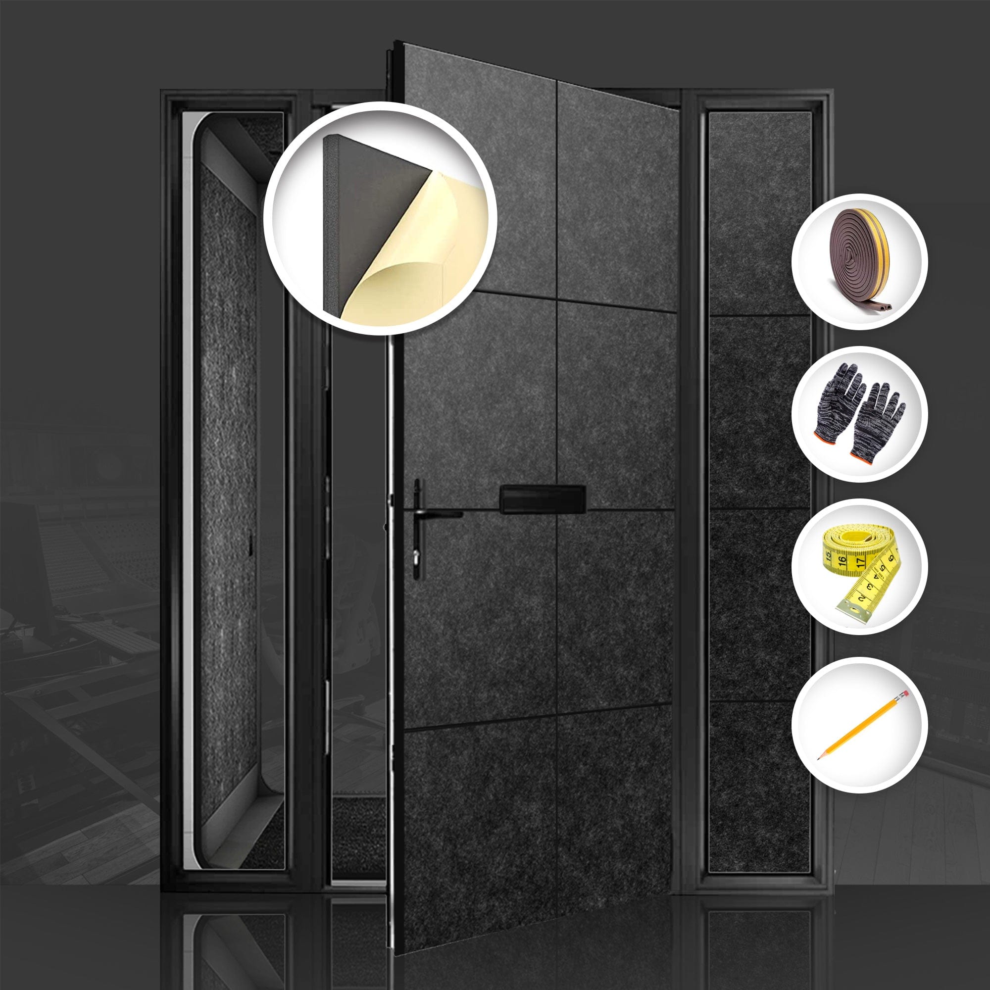 silexofy Soundproof Premium Door Kit Pro - KK1244
