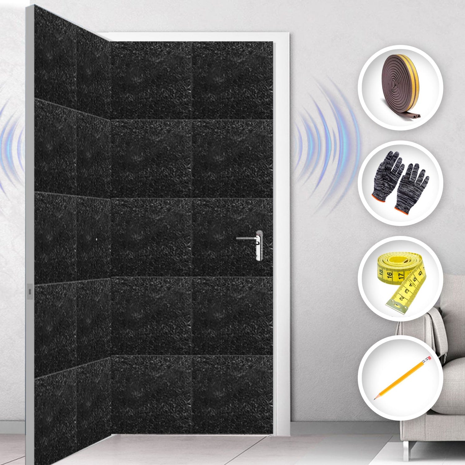 silexofy Soundproof Door Kit KK1184