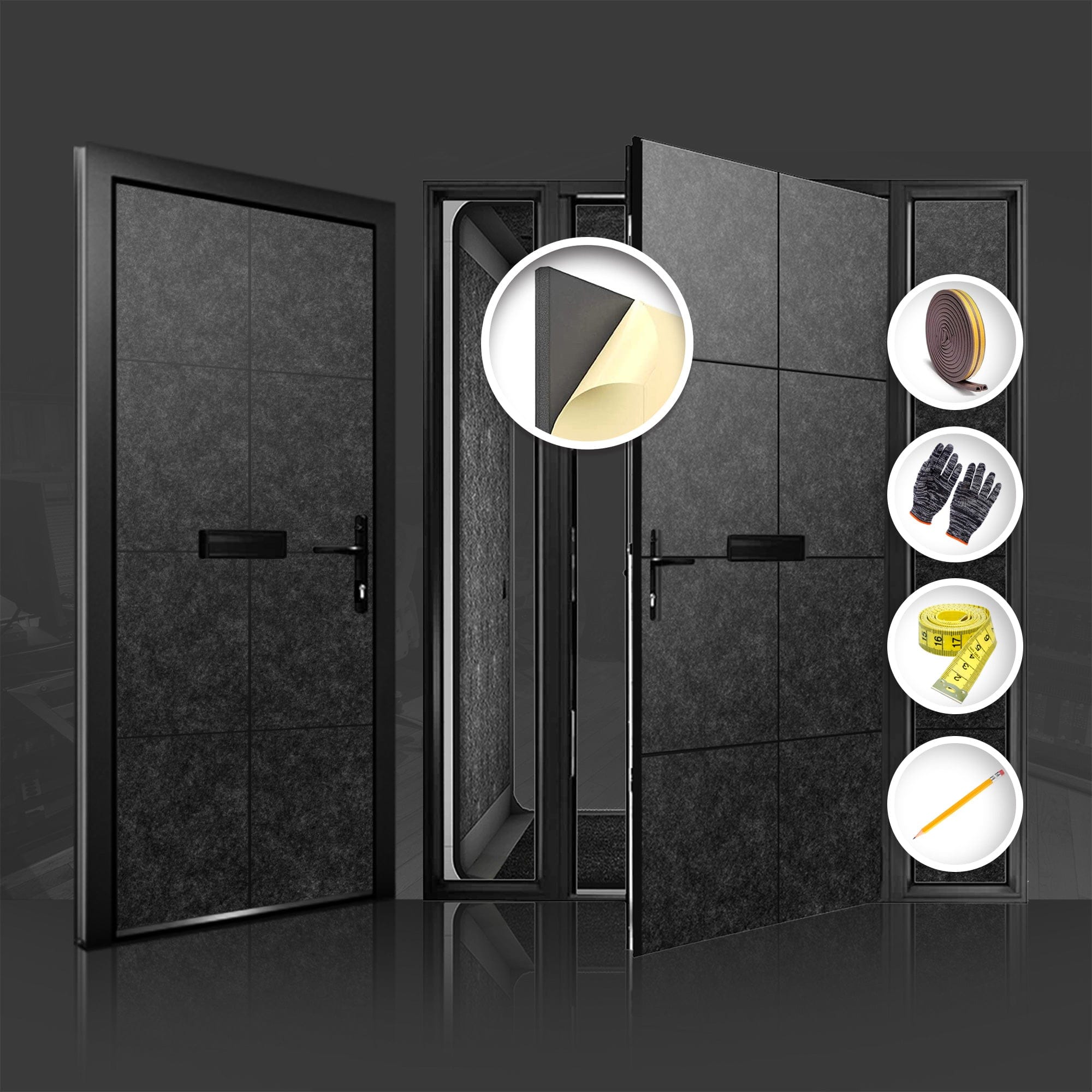 silexofy Soundproof Premium Door Kit Pro - KK1244