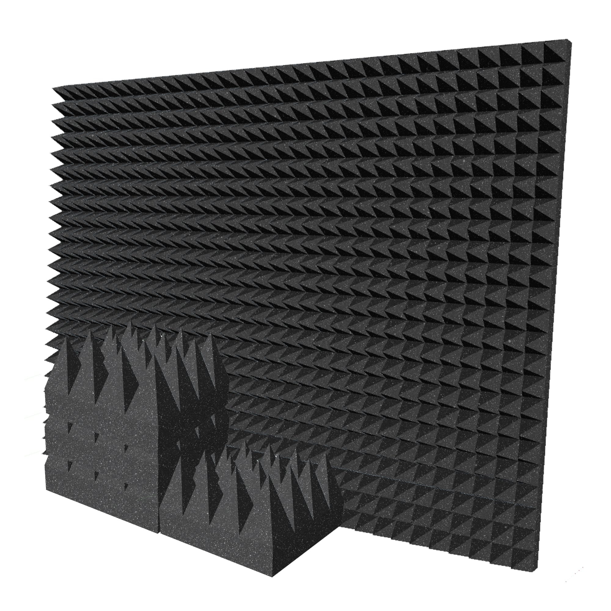 silexofy Pyramid 10/15cm Thick Acoustic Foam Series PRO - Black - KK1471