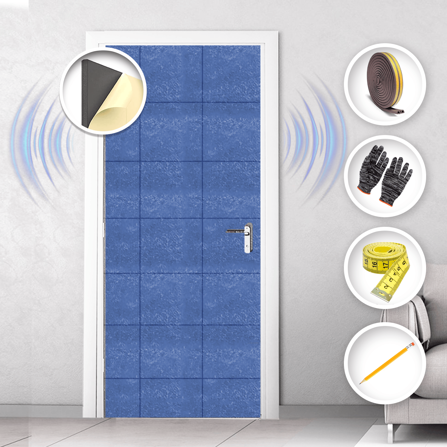 silexofy Soundproof Door Kit KK1184