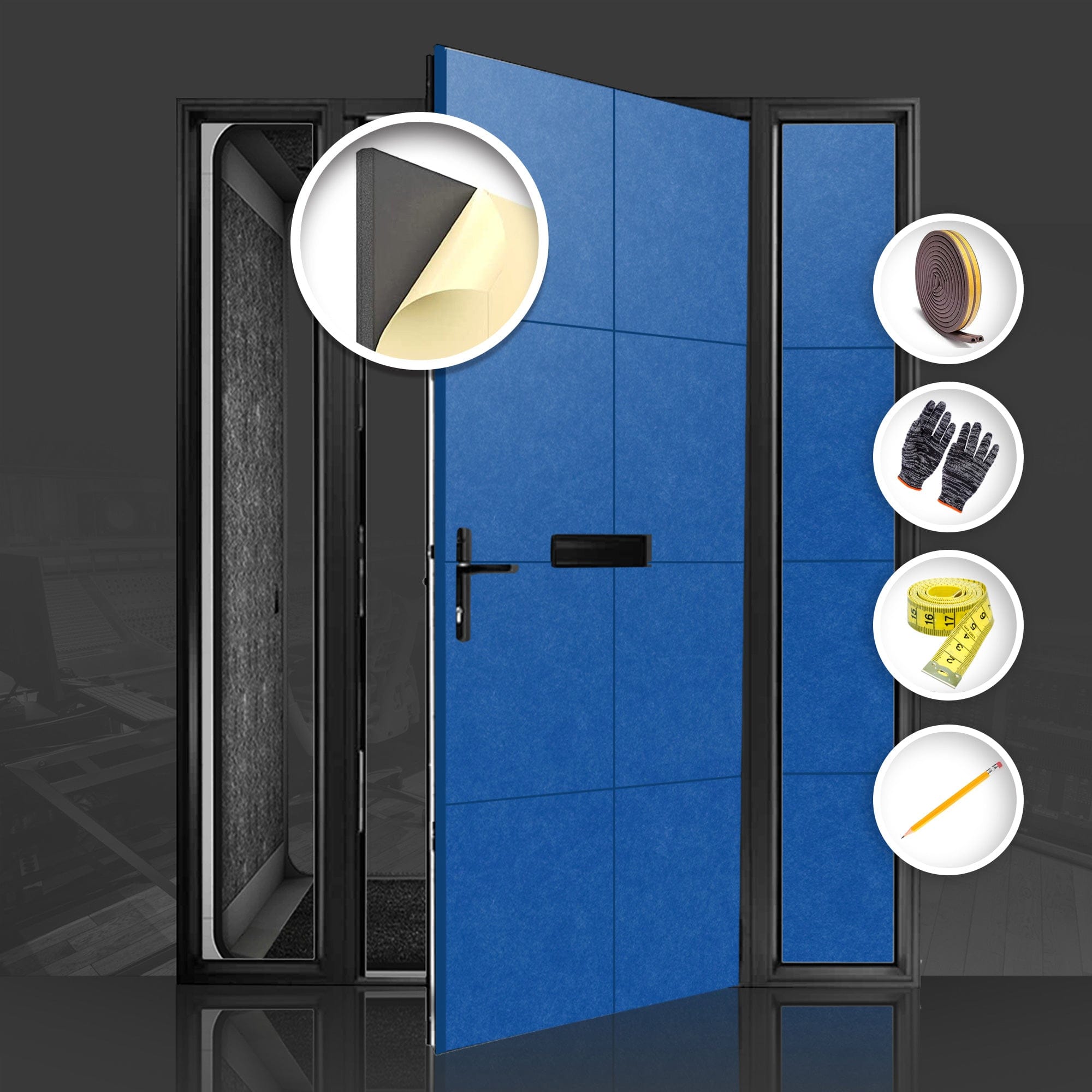 silexofy Soundproof Premium Door Kit Pro - KK1244
