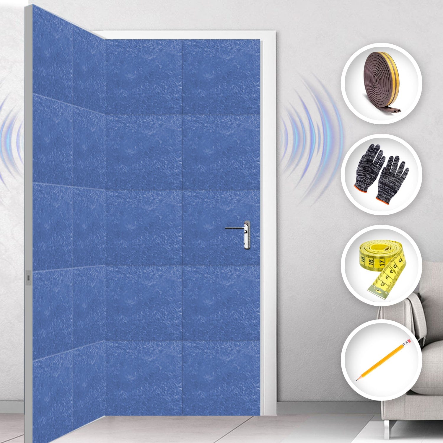 silexofy Soundproof Door Kit KK1184
