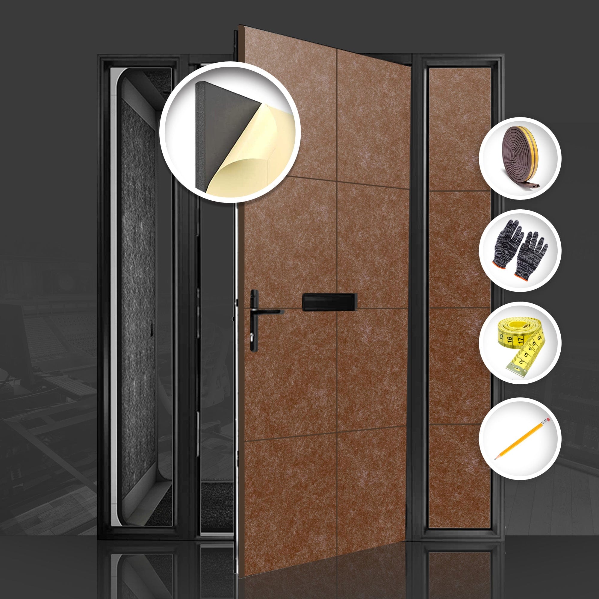 silexofy Soundproof Premium Door Kit Pro - KK1244