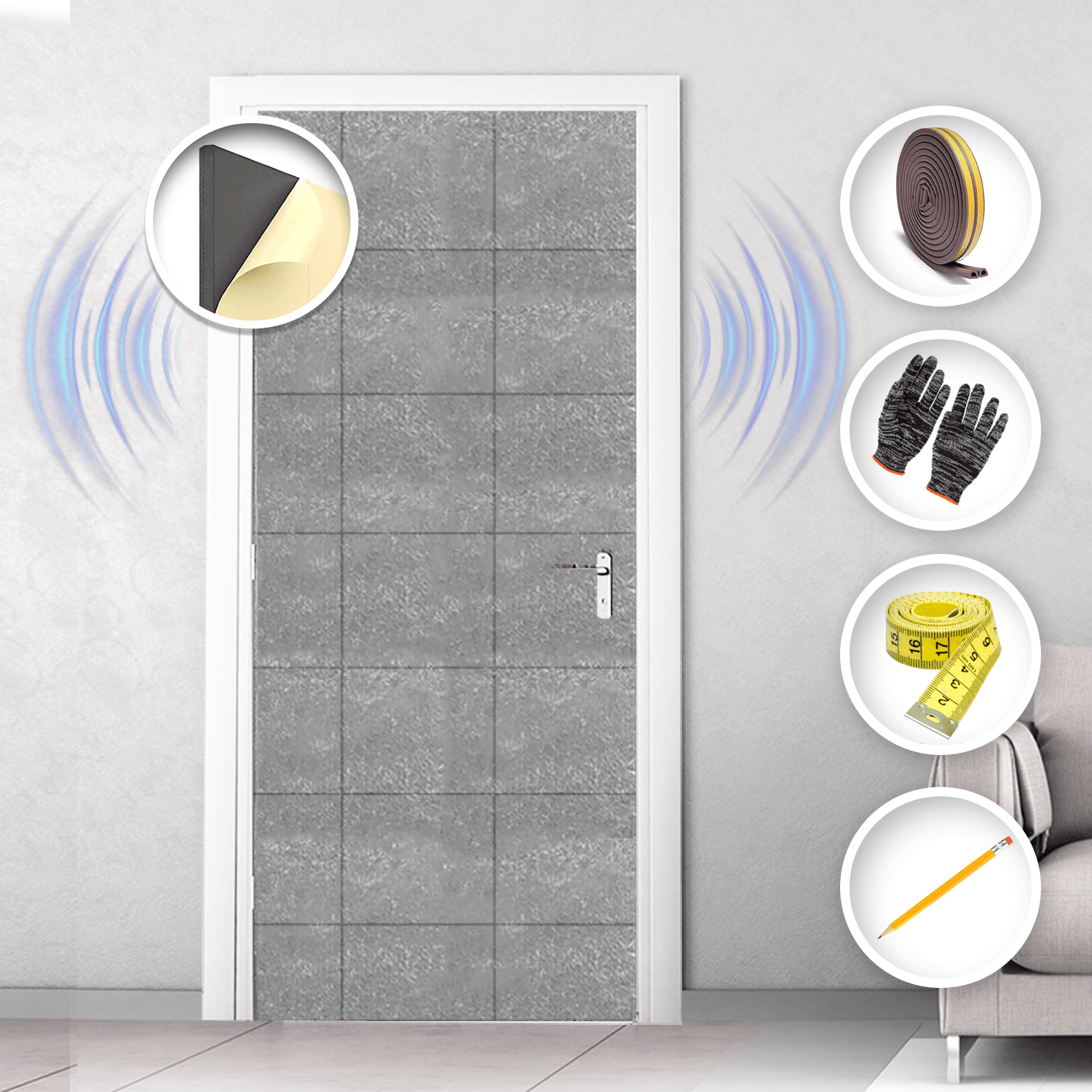 silexofy Soundproof Door Kit KK1184