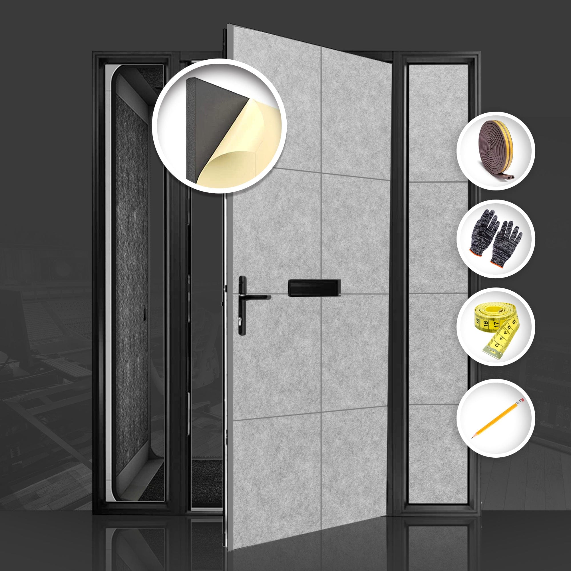 silexofy Soundproof Premium Door Kit Pro - KK1244