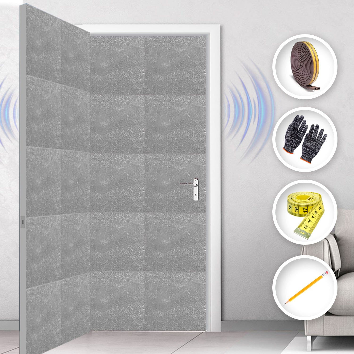 silexofy Soundproof Door Kit KK1184
