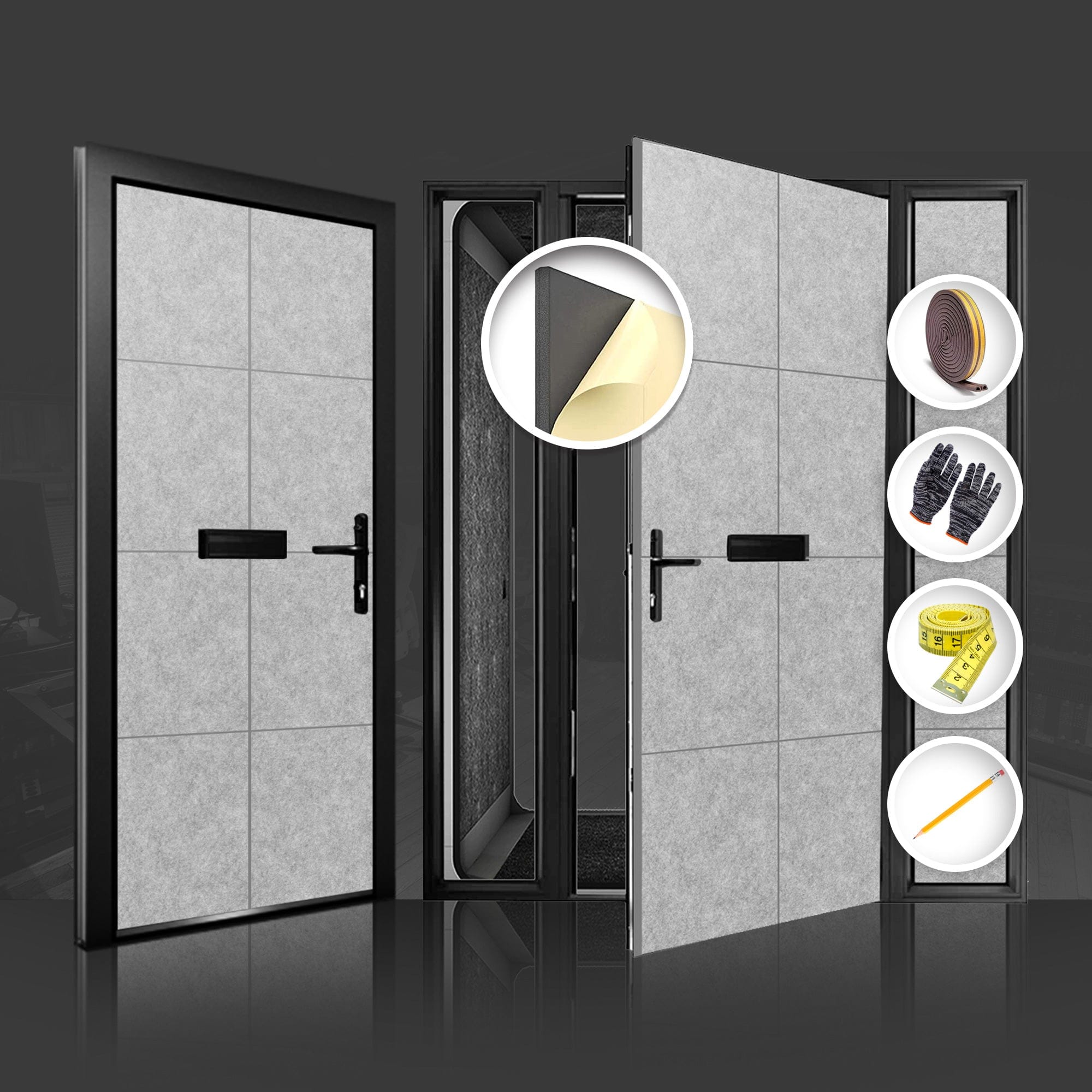 silexofy Soundproof Premium Door Kit Pro - KK1244