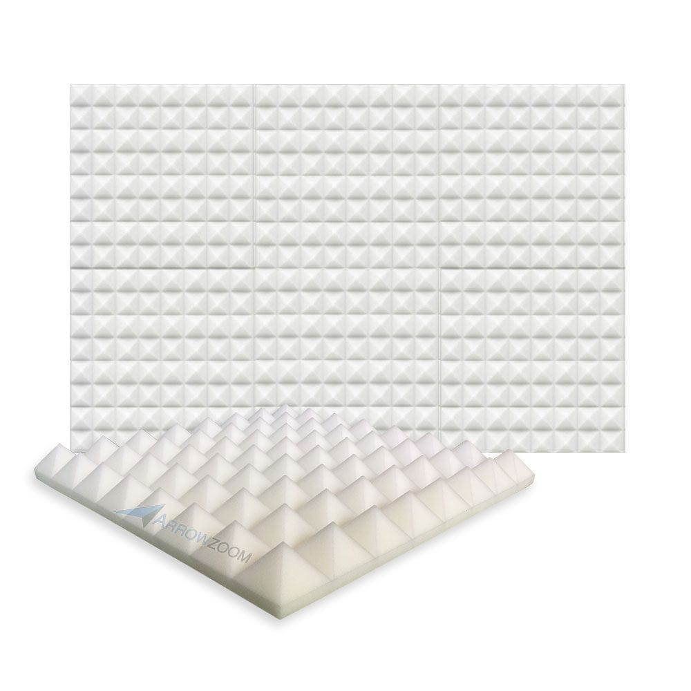 New 6 Pcs Bundle Pyramid Tiles Acoustic Panels Sound Absorption Studio Soundproof Foam 8 Colors KK1034