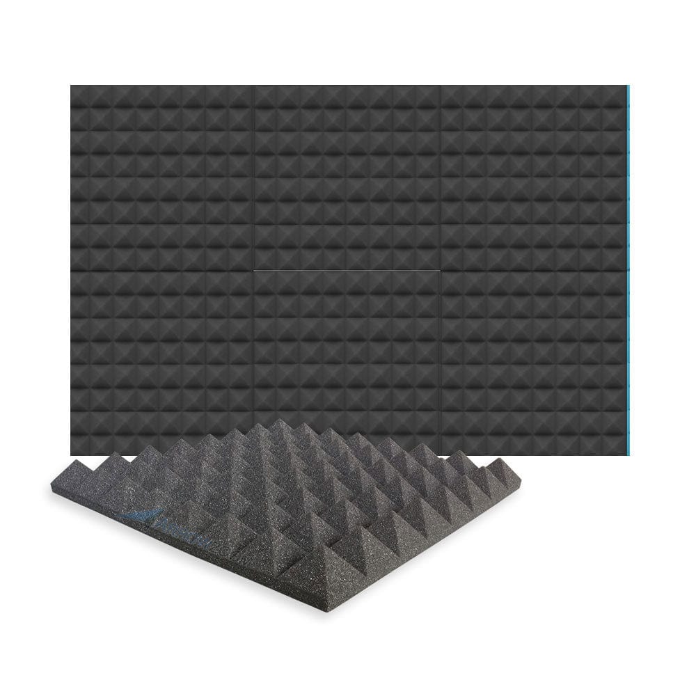 New 6 Pcs Bundle Pyramid Tiles Acoustic Panels Sound Absorption Studio Soundproof Foam 8 Colors KK1034
