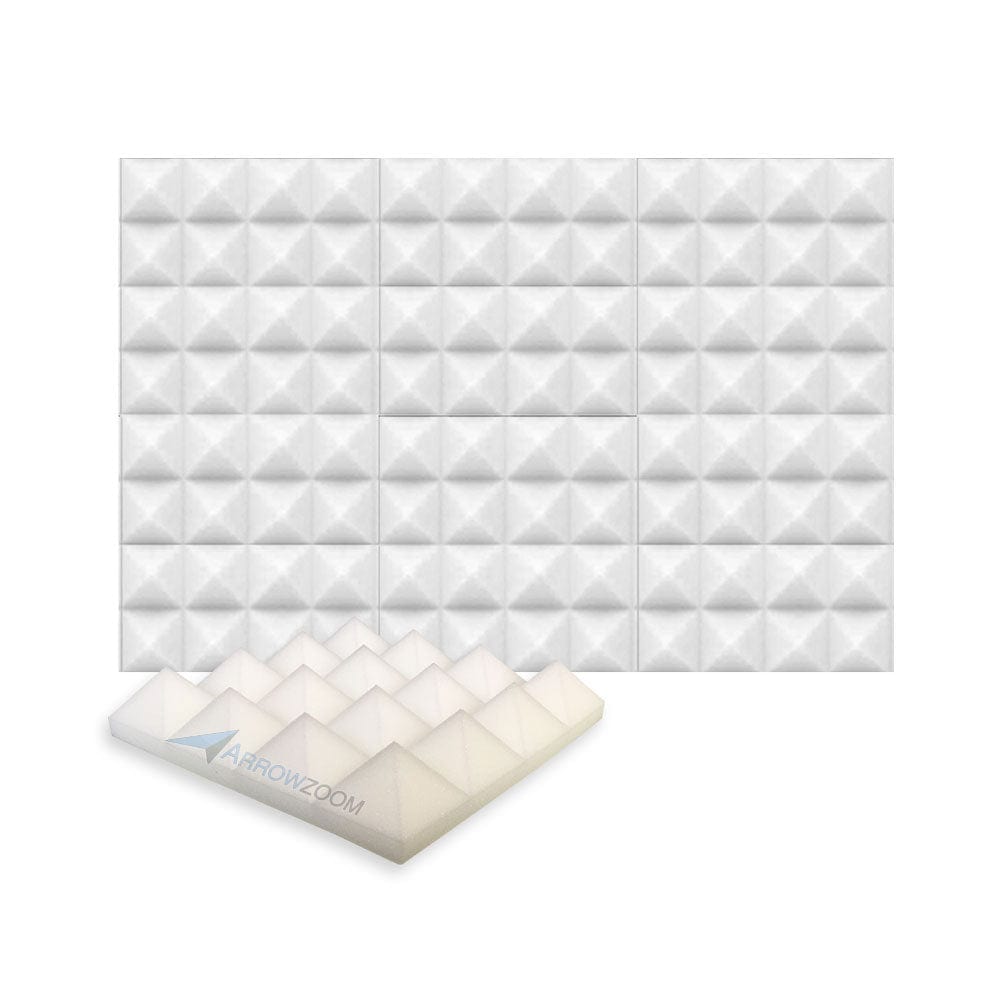 New 6 Pcs Bundle Pyramid Tiles Acoustic Panels Sound Absorption Studio Soundproof Foam 8 Colors KK1034