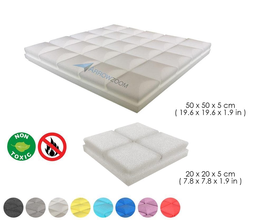 New 1 Pc Hemisphere Grid Type Acoustic Panel Sound Absorption Studio Soundproof Foam KK1040