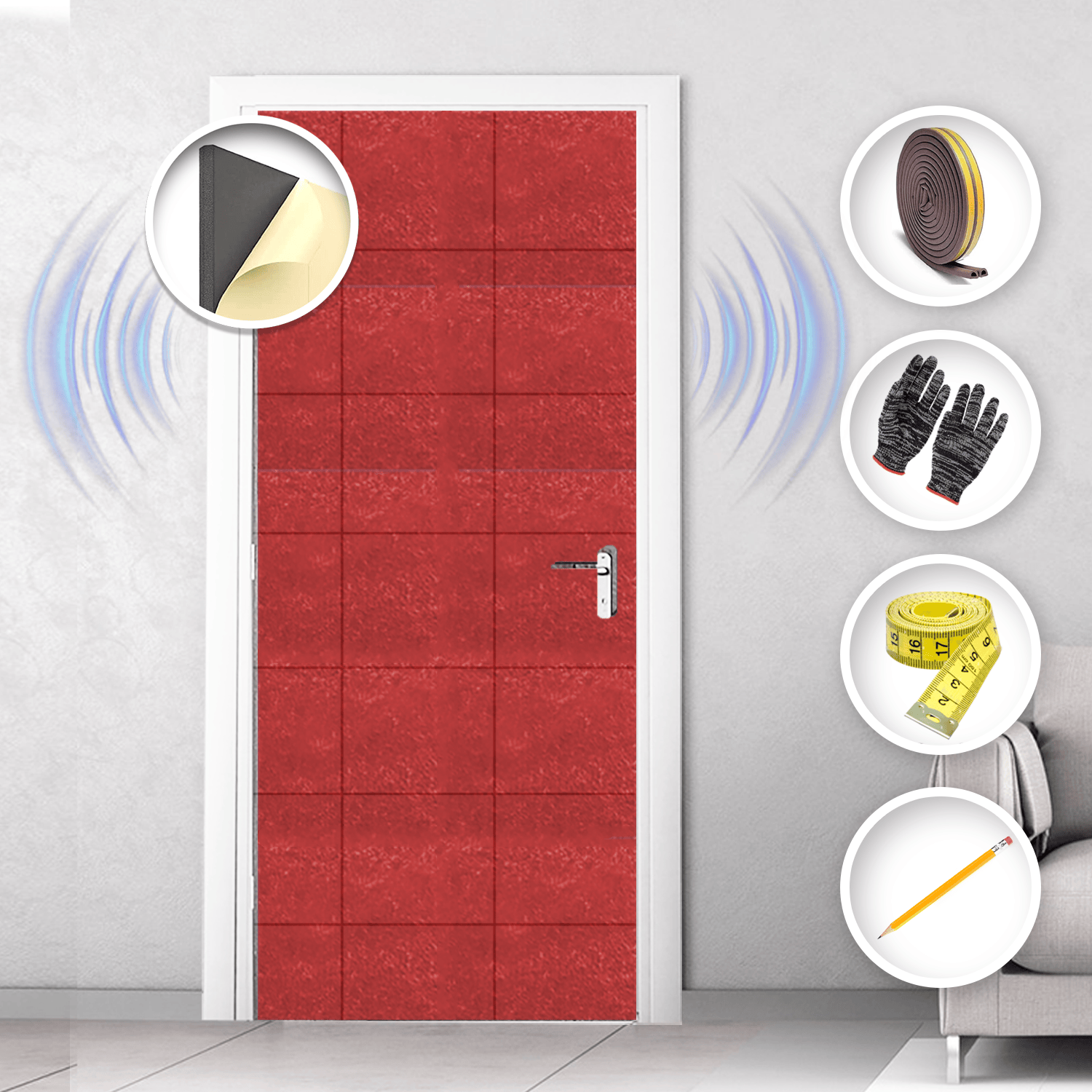 silexofy Soundproof Door Kit KK1184