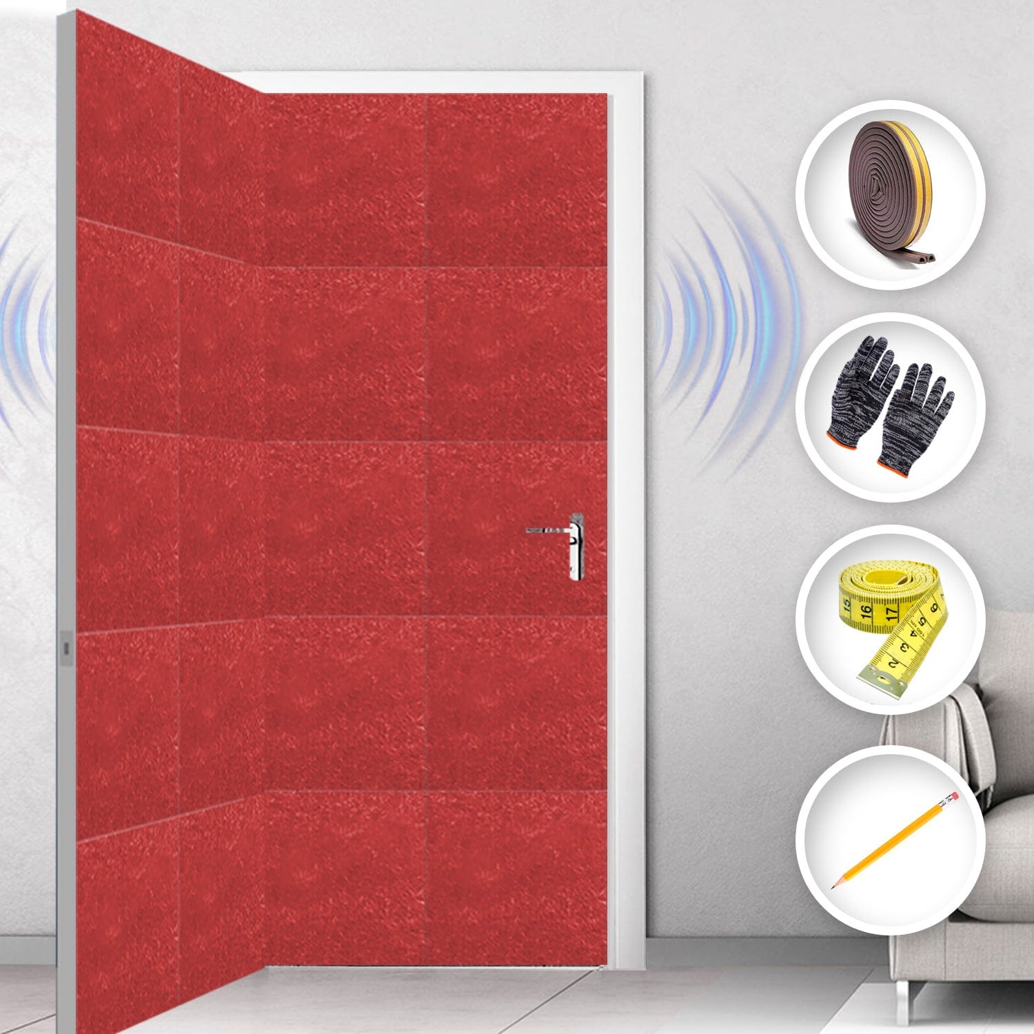 silexofy Soundproof Door Kit KK1184