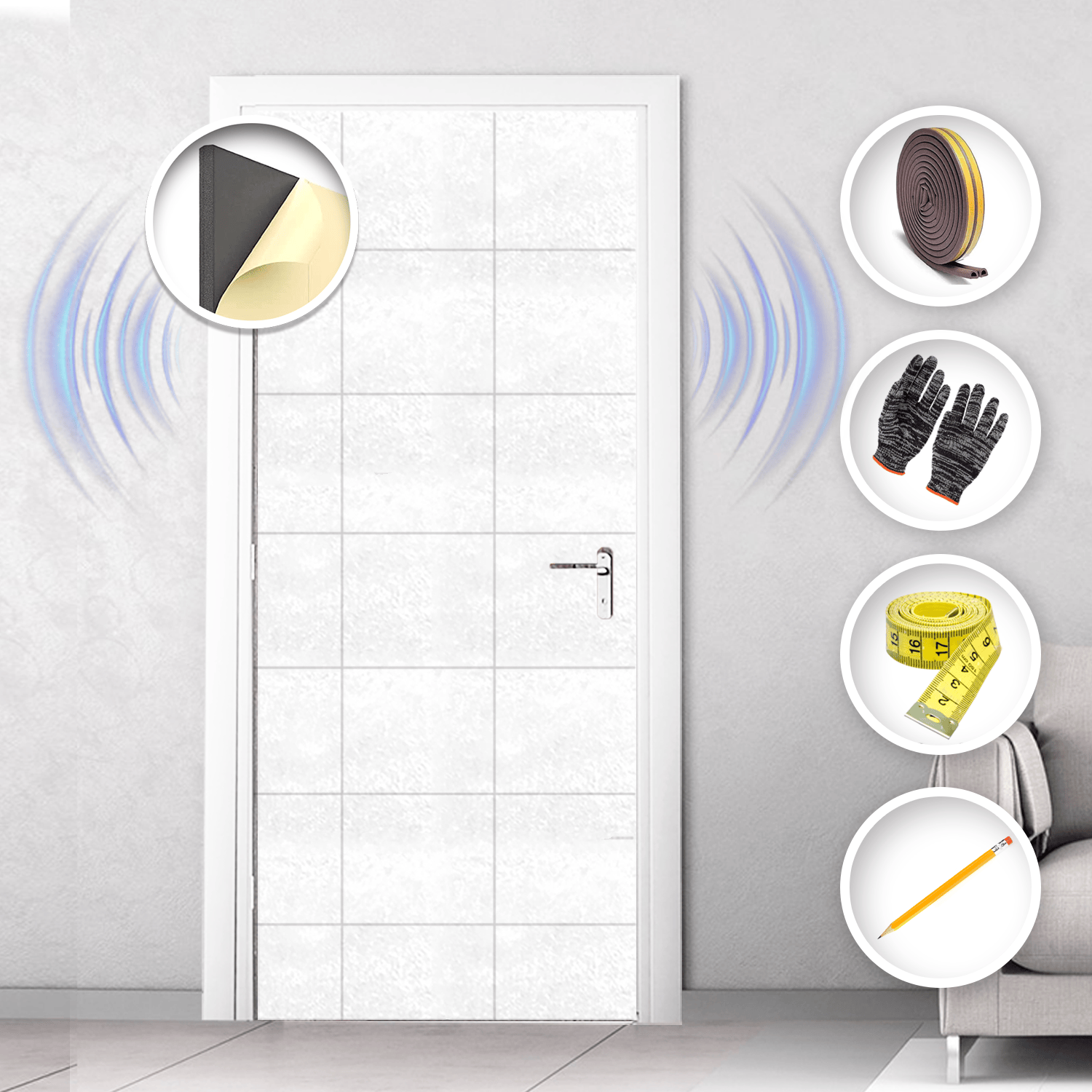 silexofy Soundproof Door Kit KK1184