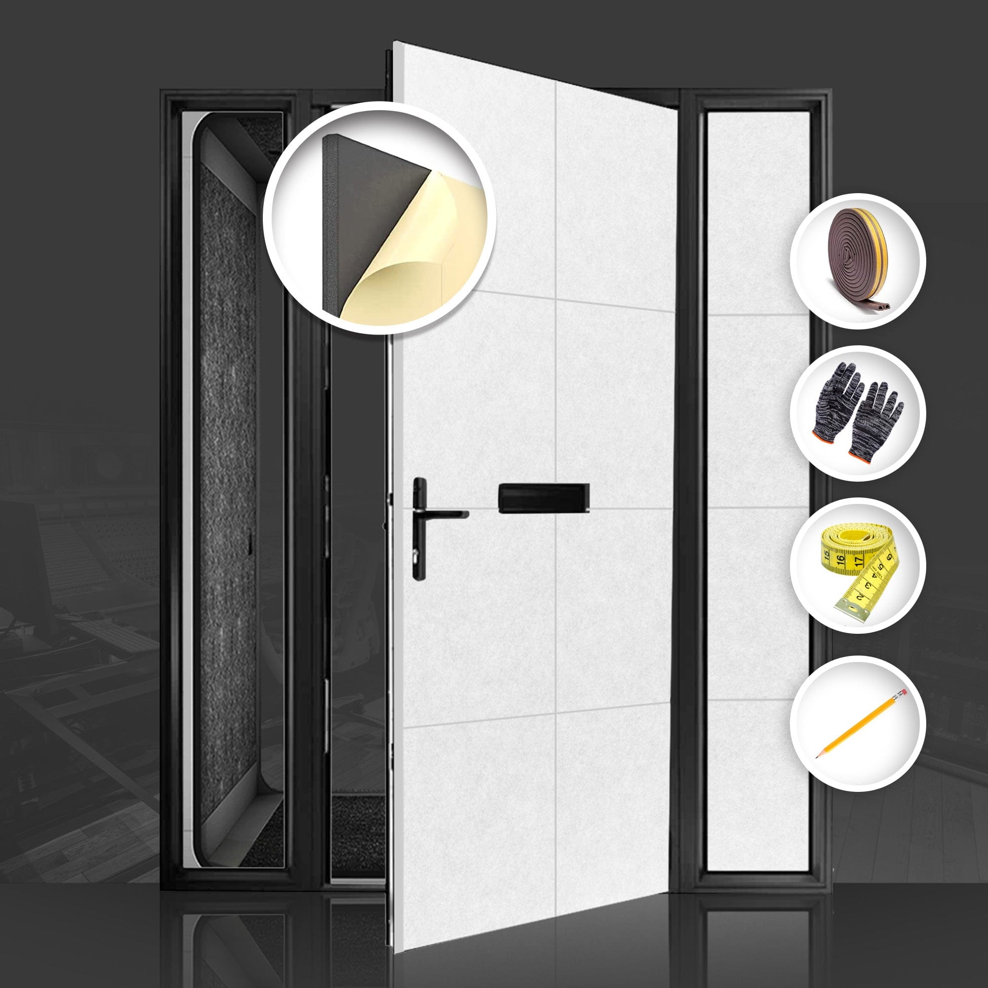 silexofy Soundproof Premium Door Kit Pro - KK1244