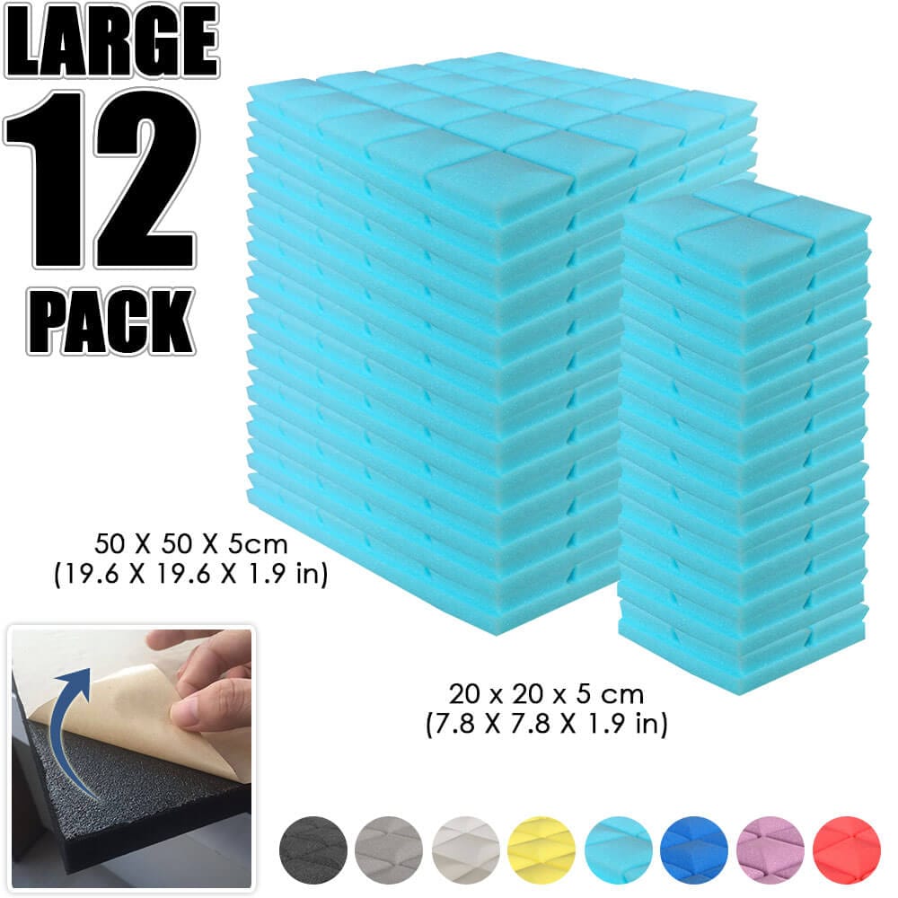 silexofy Hemisphere Grid Adhesive Backed Series Acoustic Foam - Solid Colors - KK1056