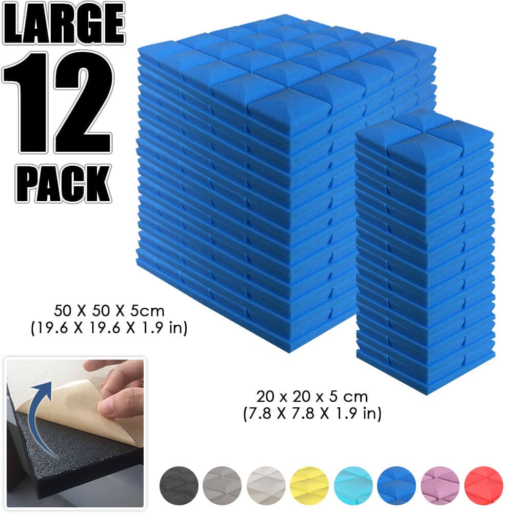 silexofy Hemisphere Grid Adhesive Backed Series Acoustic Foam - Solid Colors - KK1056