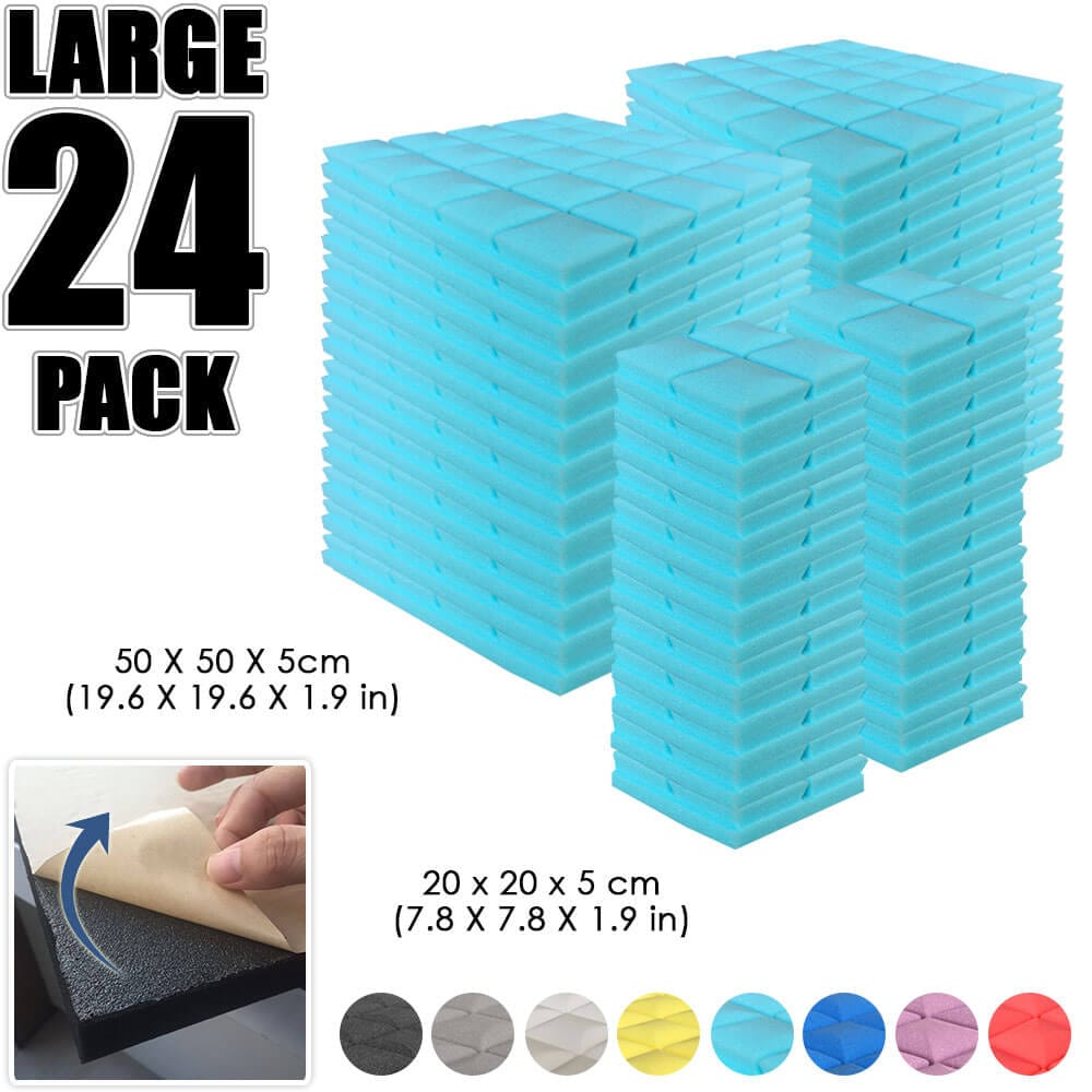 silexofy Hemisphere Grid Adhesive Backed Series Acoustic Foam - Solid Colors - KK1056