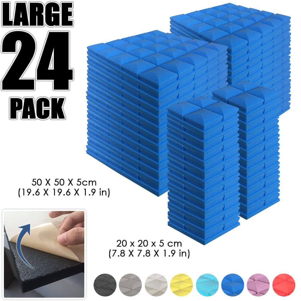 silexofy Hemisphere Grid Adhesive Backed Series Acoustic Foam - Solid Colors - KK1056