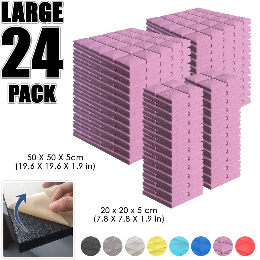 silexofy Hemisphere Grid Adhesive Backed Series Acoustic Foam - Solid Colors - KK1056