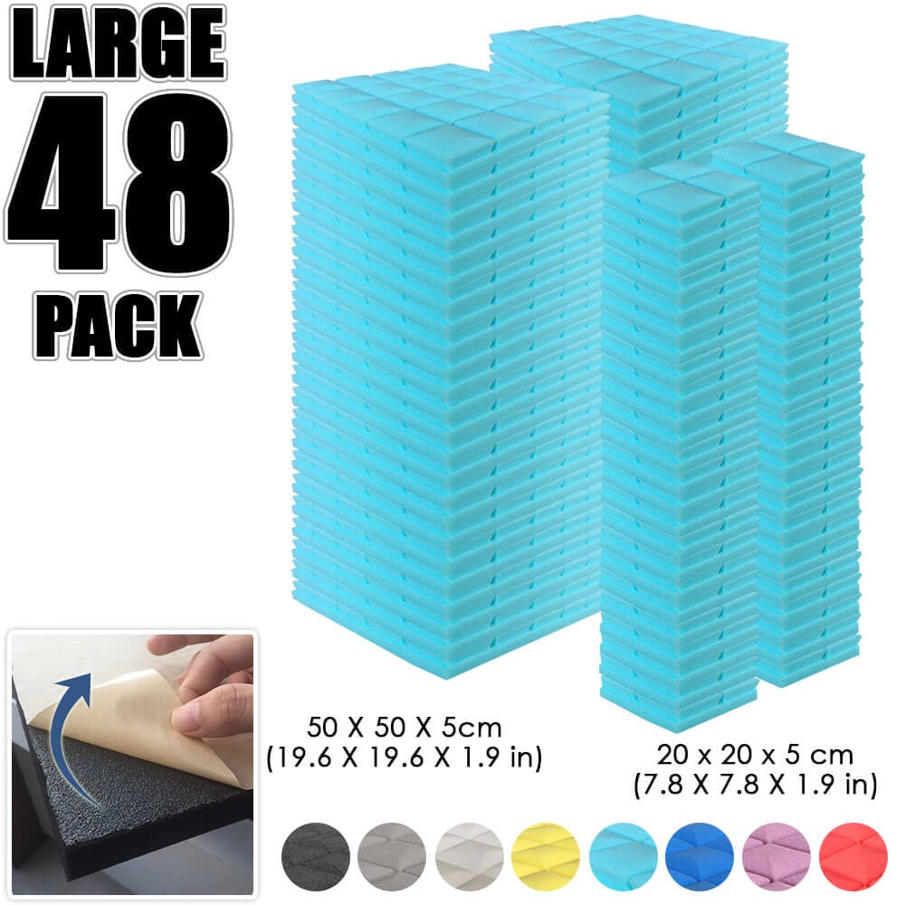 silexofy Hemisphere Grid Adhesive Backed Series Acoustic Foam - Solid Colors - KK1056
