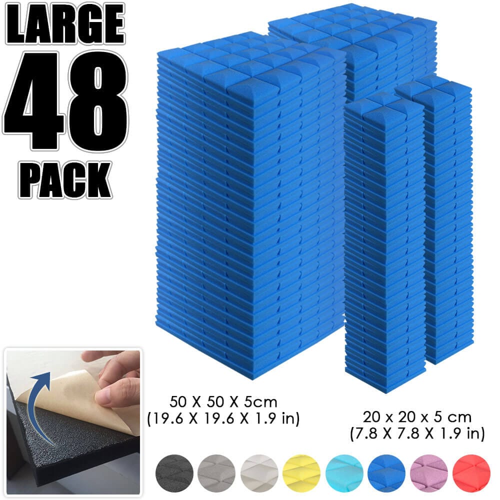 silexofy Hemisphere Grid Adhesive Backed Series Acoustic Foam - Solid Colors - KK1056