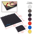 New Pyramid Adhesive Backed Tiles Acoustic Panels Sound Absorption Studio Soundproof Foam 7 Colors KK1053