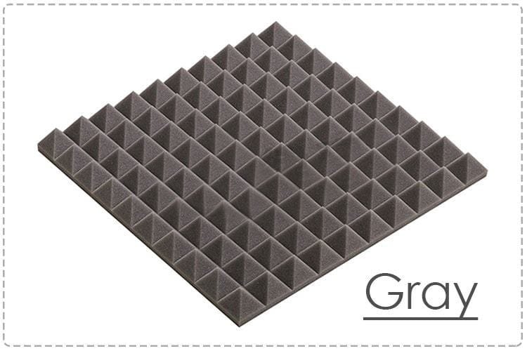 New Pyramid Adhesive Backed Tiles Acoustic Panels Sound Absorption Studio Soundproof Foam 7 Colors KK1053